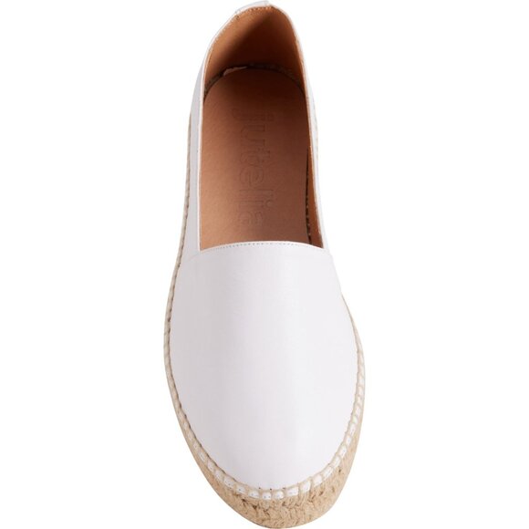 NEW JUTELIA Made in Spain Espadrilles - Leather  For Women white 255 5T3M - Picture 2 of 9